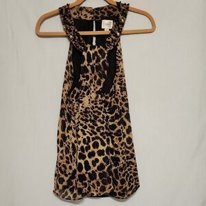 ECI New York Leopard Print Top